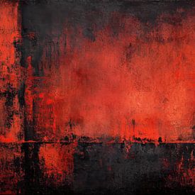 Red Abstract Painting - Deep Texture and Modern Warmth for a Stylish Interior by Joriali Abstract
