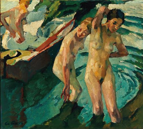 Leo Putz - Bathers (1922)
