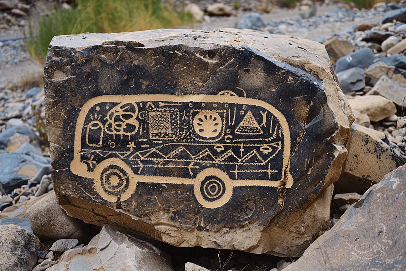 Street Art Bus op Rots van Art & Soul Creations