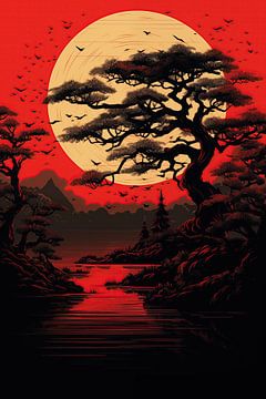 Poster Japan van Bert Nijholt