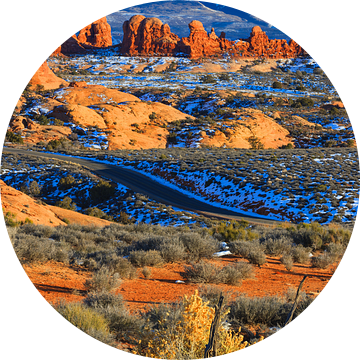 Winter in Arches Nationaal Park, Utah van Henk Meijer Photography