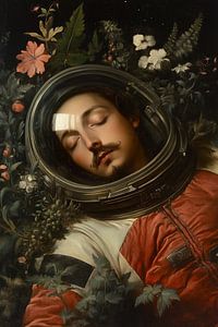 Schlafender Astronaut