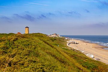 Domburg vanuit de duinen van Danny Bastiaanse