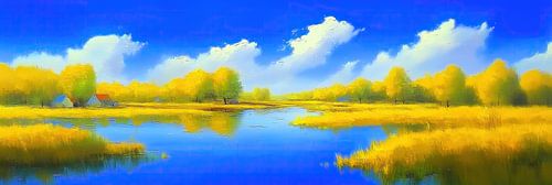 Mirror | Blue Gold by Art Whims