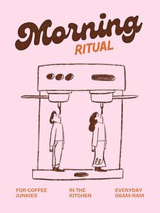 Rituel du matin - drôle de citation de café