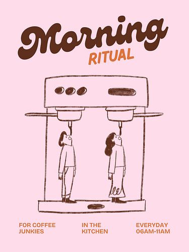 Ochtendritueel - grappige koffie quote