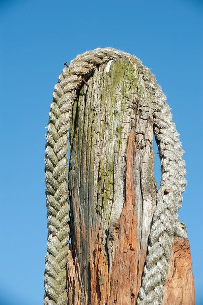 paal met touw van Geertjan Plooijer