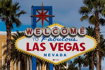 Schild Las Vegas - Willkommen im fabelhaften Las Vegas von Keesnan Dogger Fotografie