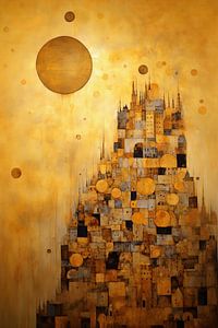 Der Turmbau zu Babel in Gold