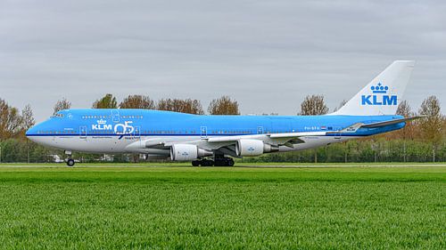 KLM Boeing 747-400M passagiers- en vrachtvliegtuig. van Jaap van den Berg