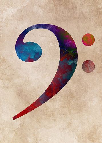 bass clef by JBJart Justyna Jaszke