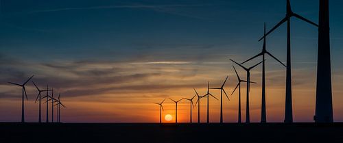 Wind farm near the Eemshaven