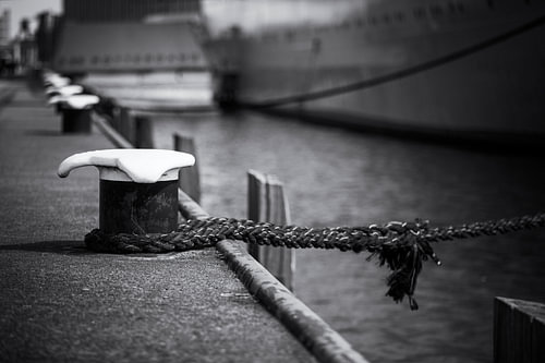 SS Rotterdam, moored