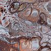Liquid brown and earth tones colors flow across the surface by Marjolijn van den Berg