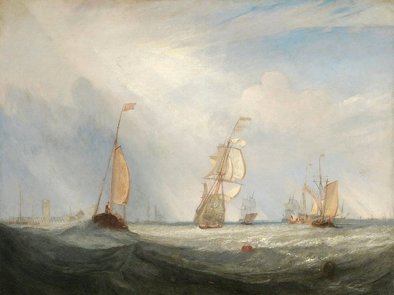 Helvoetsluys; the City of Utrecht, 64, Going to Sea, William Turner by Masterful Masters