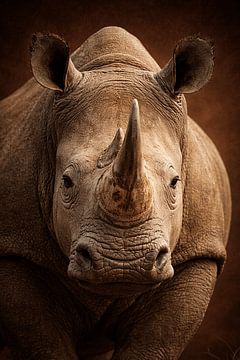 Weiches Nashorn – Safari-Porträt von Studio Mini Kids