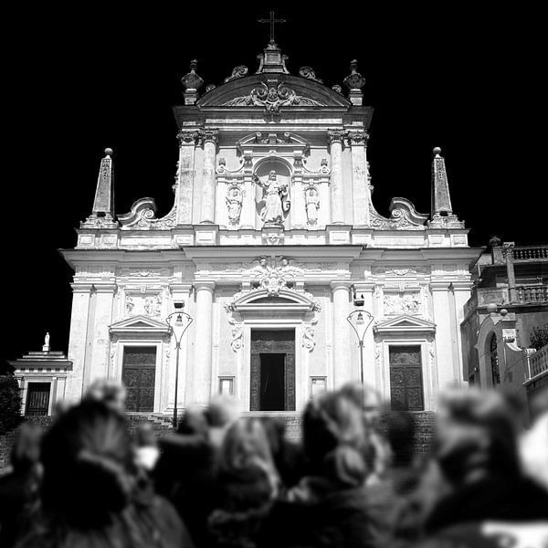 Église baroque, Italie (en noir et blanc) par Rob Blok