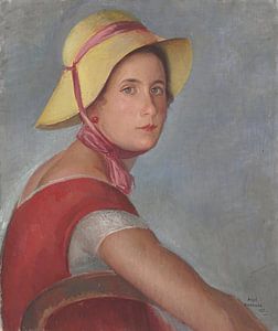 Ángel Zárraga - Frau mit Hut (Porträt von Jeannette Ivanoff) (1923)