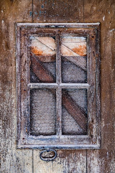 Old weathered wood window by Cindy Mulder