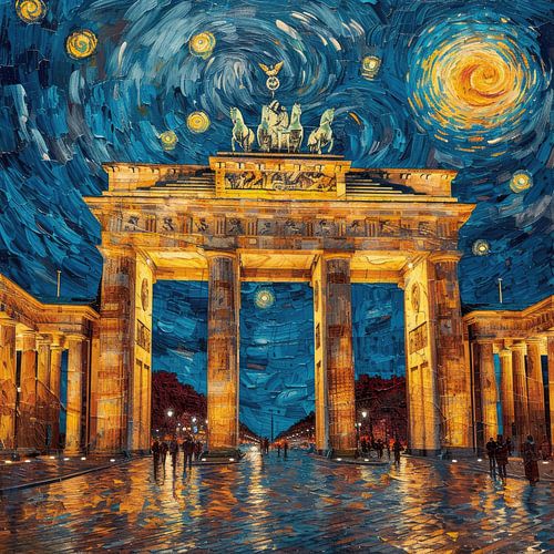 Brandenburger Tor Berlijn Maan