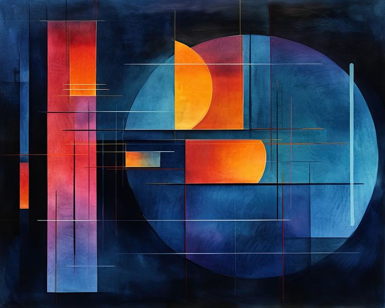 Basic Abstract 84918 van Abstract Schilderij