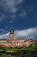 Walburgis church and town wall Zutphen