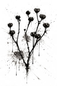 Fine Art Abstraktion Monochrom