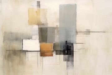 Geometrisch | Echoes of Muted Tones van ARTEO Schilderijen