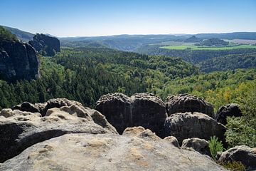 Vue de la large faille, Elbsandsteingebirge 2