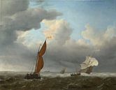 A Dutch Ship and Other Small Vessels in a Strong Breeze, Willem van de Velde by Masterful Masters thumbnail