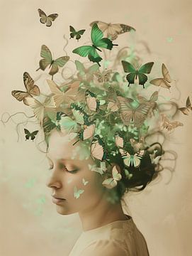 Schmetterling Frau von Bert Nijholt