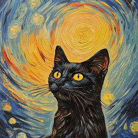 Van Goghs Katze von Richards Fine Art