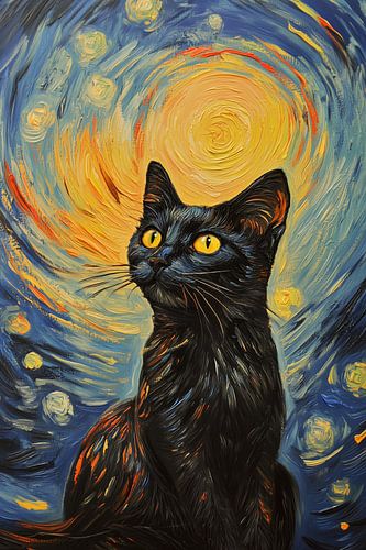 Van Goghs Katze von Richards Fine Art