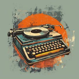 machine à écrire stéréo steno