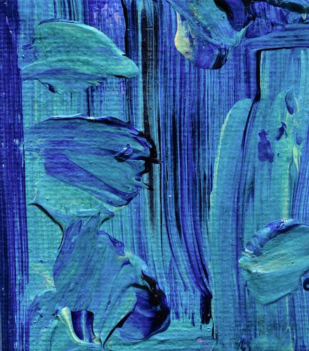 Kunstminiatuur blauw