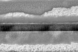 Minimalismus Kunst Fotografie Vangrail Schwarz und Weiß von Hendrik-Jan Kornelis