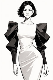 Elegante Mode Illustratie von DesignDoodle