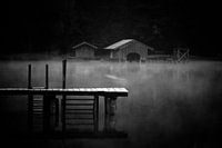 Schwarz Weiss - Loopbrug en hut aan de Griessee