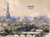 Paris von Printed Artings Miniaturansicht