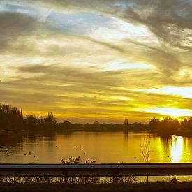 Sonnenuntergang auf dem Weg von Jeroen Schellevis