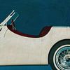 Jaguar XK - 120 1953 van Jan Keteleer (JanKé): Een reis voorbij het canvas