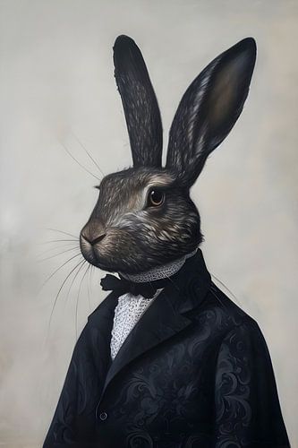 Portrait d'un lapin soigné