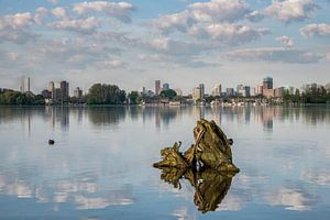 Kralingse plas met Rotterdam van Prachtig Rotterdam