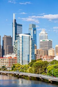 View of downtown Philadelphia from the South Street Bridge