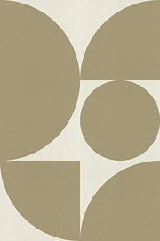 Abstracte geometrische vormen in neutrale kleuren van Abstract Minimalist Art