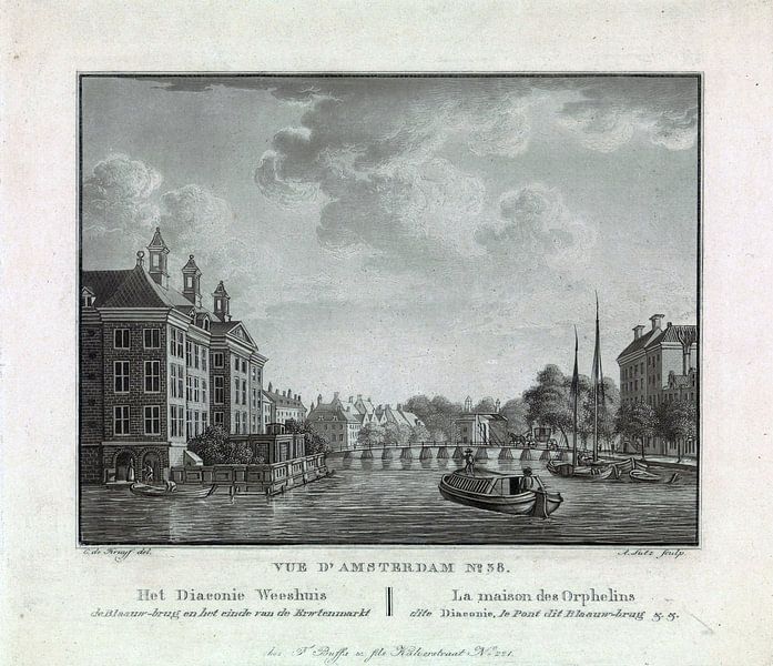 A. Lutz, Ansicht des Diakonie-Waisenhauses in Amsterdam, 1825 von Atelier Liesjes