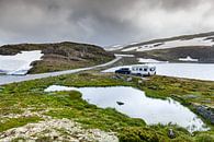 Wilde Camper entlang der „Schnee-Straße“ in Norwegen von Evert Jan Luchies Miniaturansicht