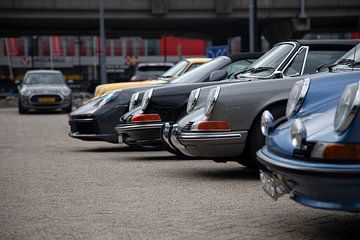 Beautiful Porsches in a row
