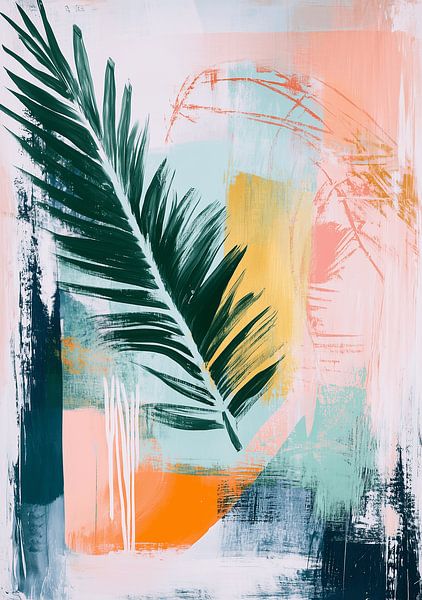 Abstracte Tropen – Dynamiek en Kleur in Beweging van Artsy