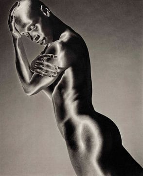 Male Nude Solarised van David Potter